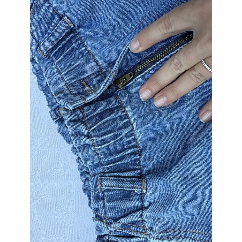 Women's American Eagle Baggy Jean size 14 Blue NO. 3685 - Picture 6 of 10